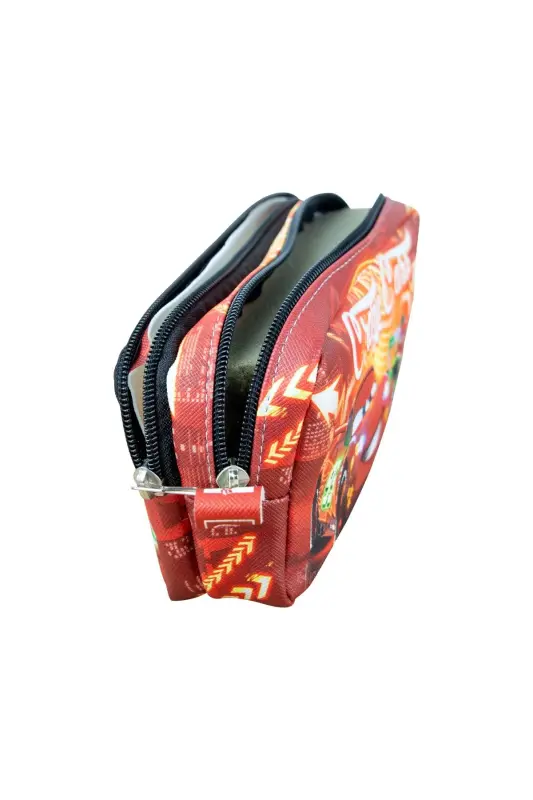 Pencil Case Lightning Themed Two Compartment Vegan Leather (DOUBLE PEN CASE)-Pack of 2 Lightning - 5