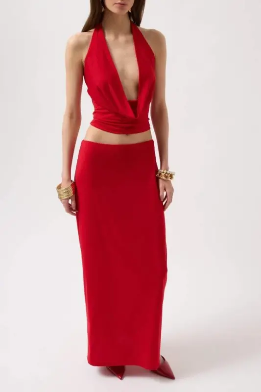 Pencil Midi Skirt - 1