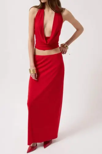 Pencil Midi Skirt - 3