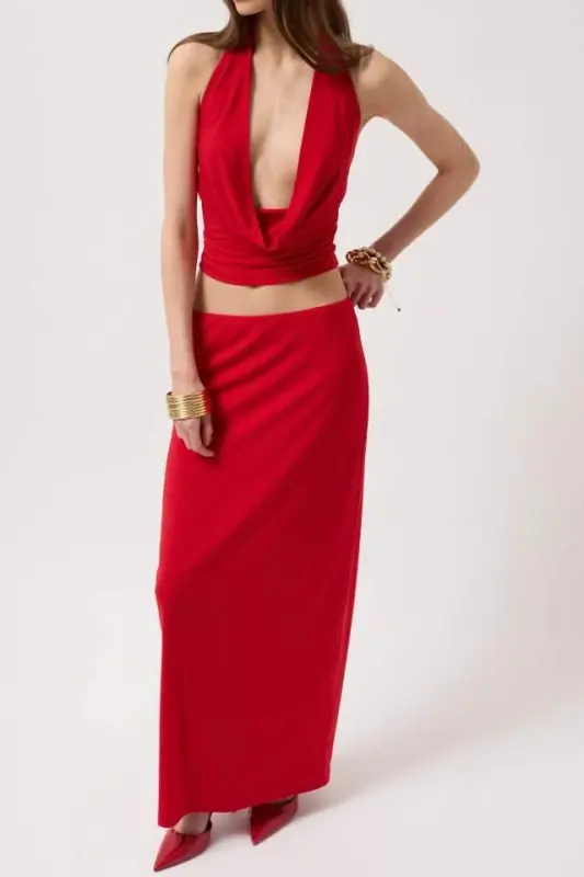 Pencil Midi Skirt - 3