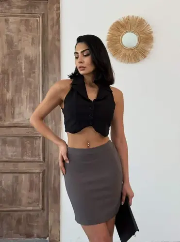 Pencil Mini Skirt - BÜYÜKBEDENIZ (1)
