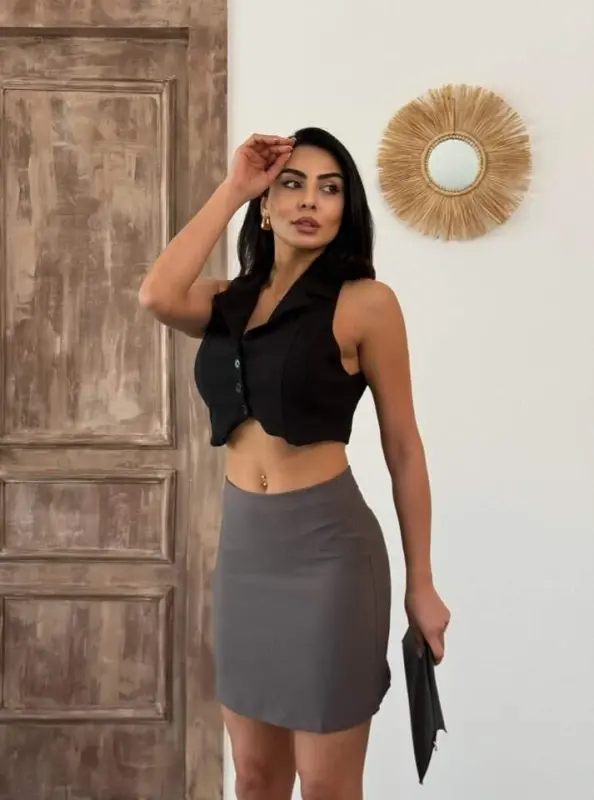 Pencil Mini Skirt - 3