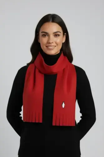 Penguin Embroidered Scarf - 1