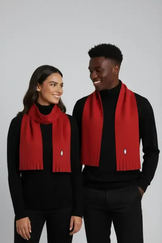 Penguin Embroidered Scarf - 2