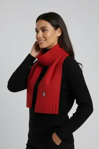 Penguin Embroidered Scarf - 4