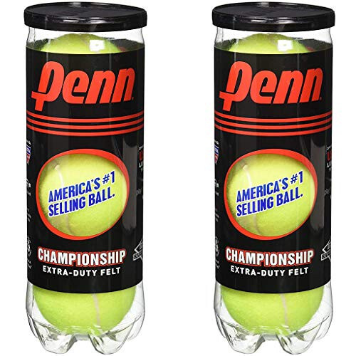 Penn Championship - Extra Duty Felt Pressurized Tennis Balls - (2 Cans, 6 Balls) - 1