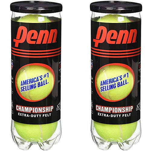 Penn Championship - Extra Duty Felt Pressurized Tennis Balls - (2 Cans, 6 Balls) - 1