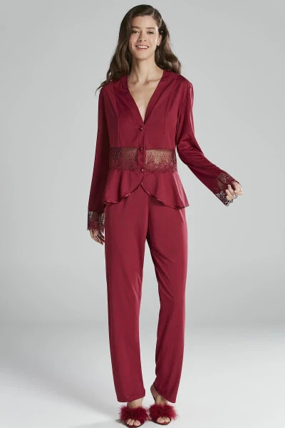 Penye Altılı Gelin Çeyiz Seti - 5040 Bordo-Bordo - 6