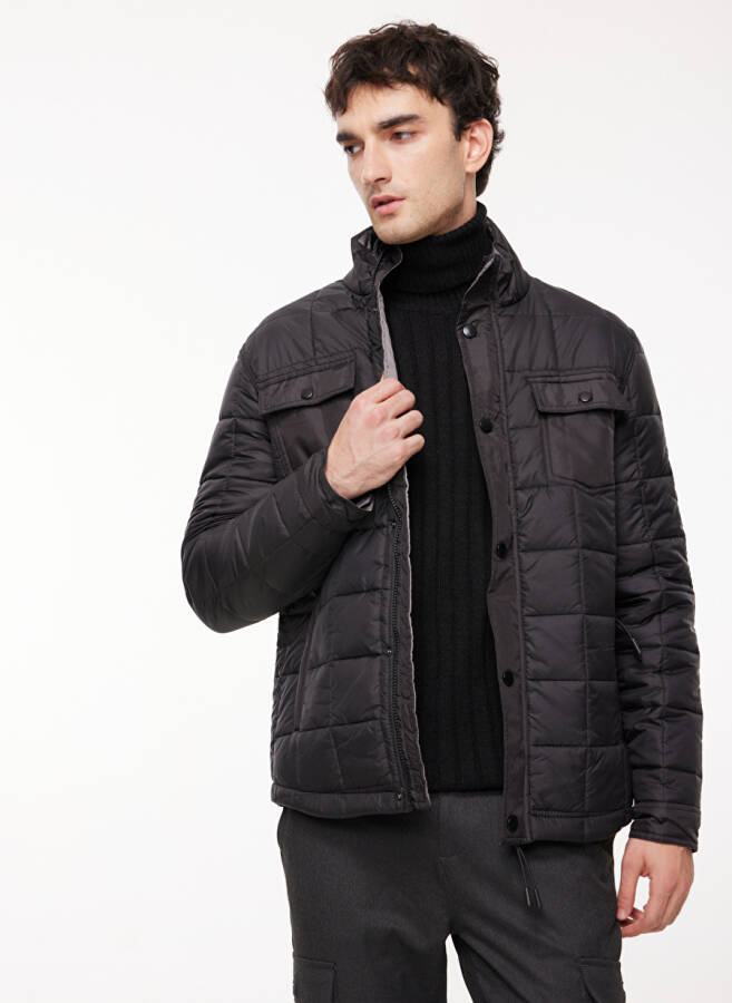 People By Fabrika Black Men's Jacket SPBF3WM-JCK5003 - 3