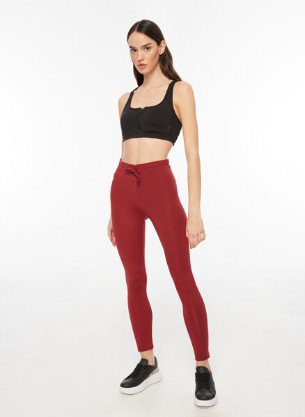 People By Fabrika Burgundy Women's Leggings SPBF3WL-TYT5000 - 1