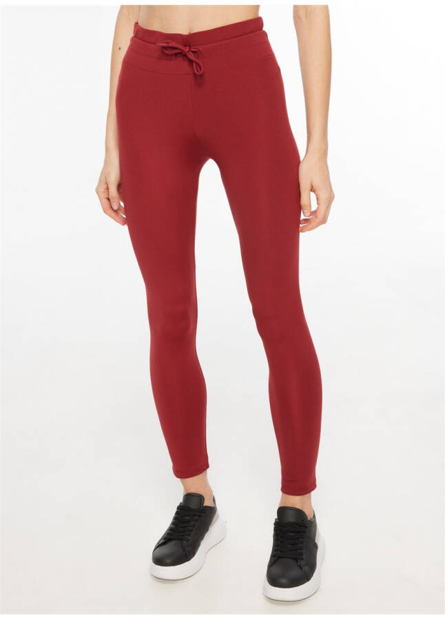 People By Fabrika Burgundy Women's Leggings SPBF3WL-TYT5000 - 8