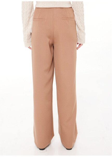 People By Fabrika High Waist Regular Camel Hair Women's Pants PBF3W-PNT-003 - 10