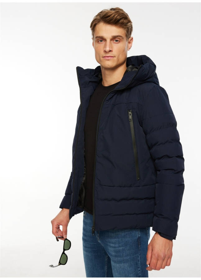 People By Fabrika Navy Blue Men's Jacket SPBF3WM-JCK5004 - 4