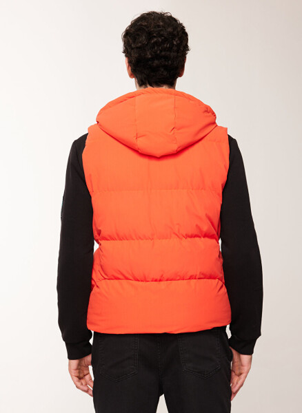 People By Fabrika Orange Men's Puffer Vest SPBF3WM-VES5002 - 12