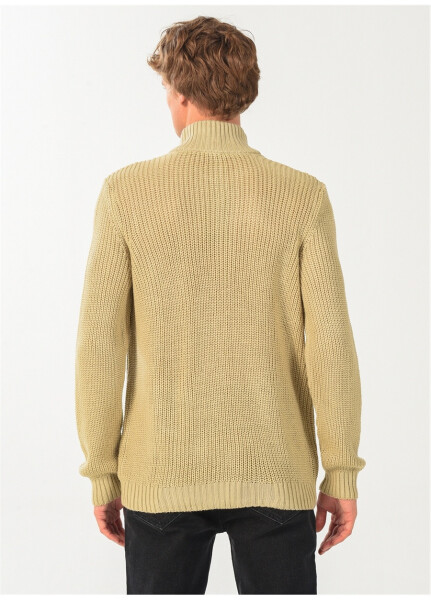 People By Fabrika Sand-Colored Men's Cardigan 23Tr46 - 10