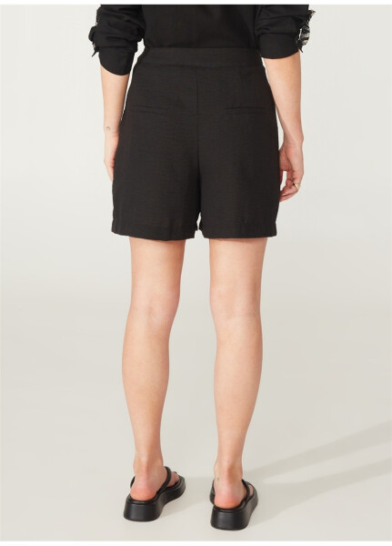 People By Fabrika Women's High Waisted Black Shorts CHAN - 10