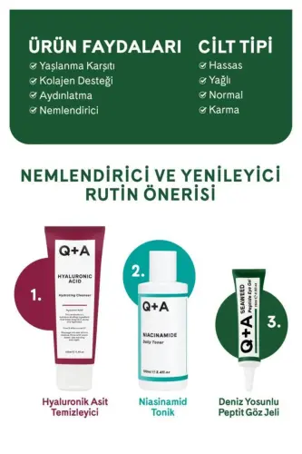 Peptid Jel Ko'z Kremi 15 ml - Q+A (1)