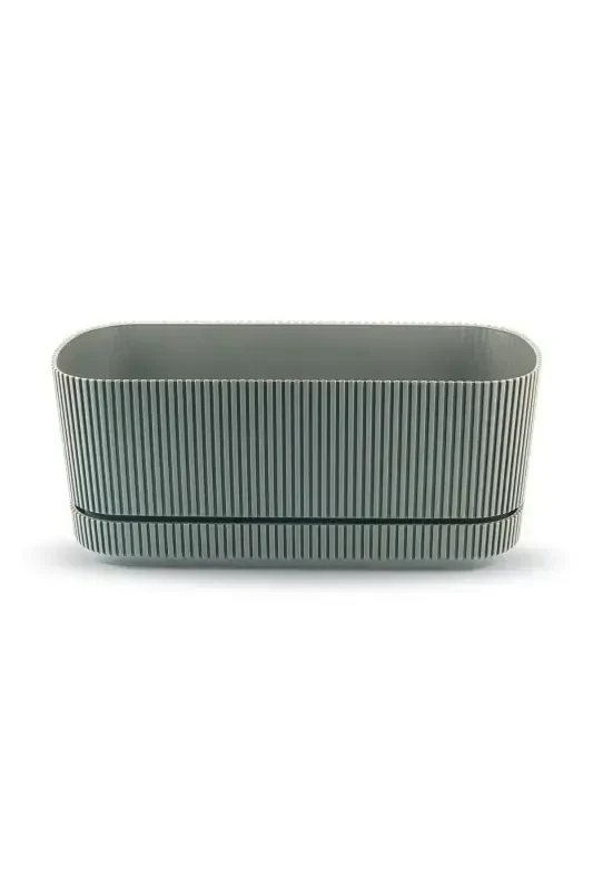 PERA 2 No UZUN SAKSI çiçek sukulent kaktüs ve bitki saksısı. 3 LİTRE-SU YEŞİLİ - 3