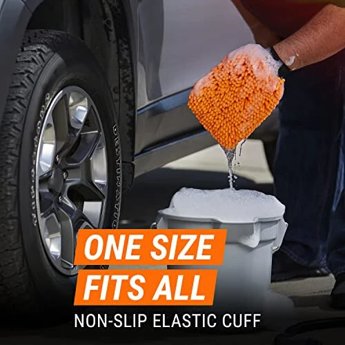 Перчатка для мытья автомобилей Armor All из микрофибры, перчатка для мытья автомобилей для чистых автомобилей, грузовиков, мотоциклов, 2 штуки - 4