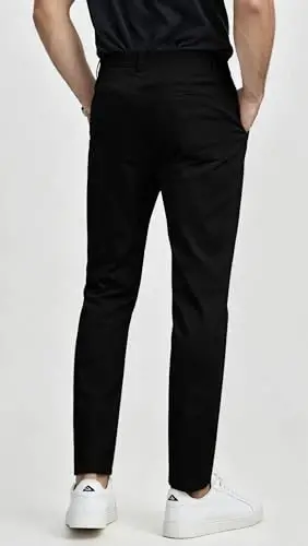 Percle Dress Pants for Men Business Casual Slacks Stretch Slim Fit Pants | Fashion, Fitted, Flat Front, Golf, Date, Wedding - PERCLE (1)