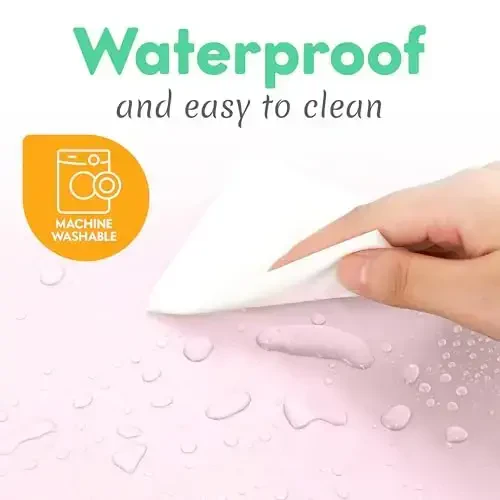 Переносной пеленальный коврик Kopi Baby - Пеленальный коврик и дорожная сумка для пеленания, Пеленальный коврик, Переносной пеленальный коврик для младенца - Пеленальный столик, Подарок для младенца - Розовый - 2