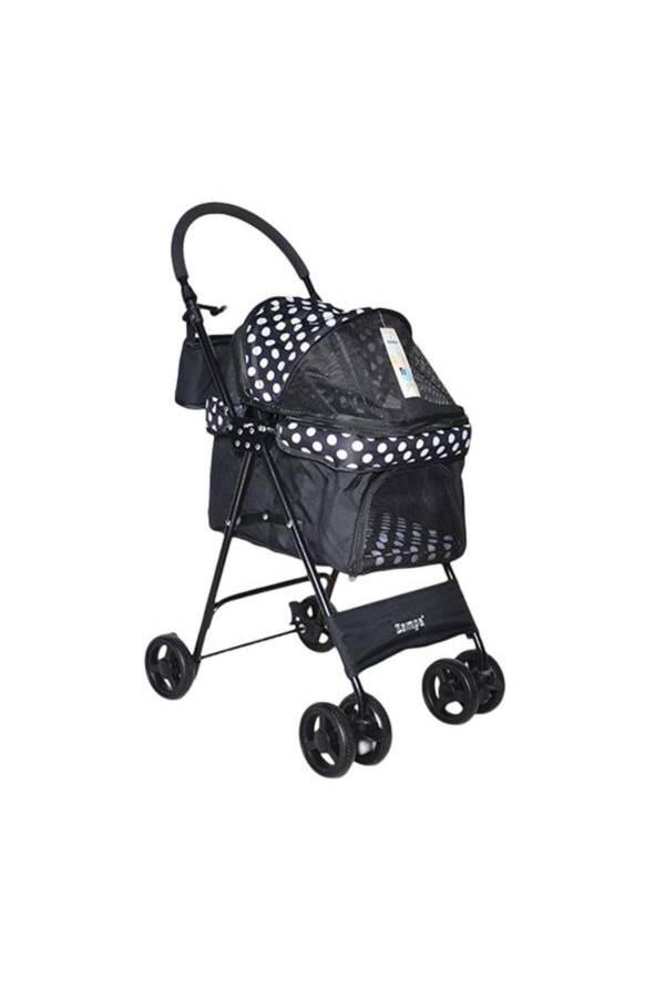 Perez Cat & Dog Stroller Black, 42x63x89cm - 1