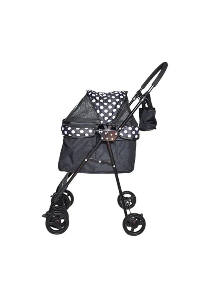 Perez Cat & Dog Stroller Black, 42x63x89cm - ZAMPA (1)