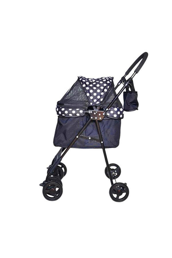 Perez Cat & Dog Stroller Navy Blue, 42x63x89cm - 2