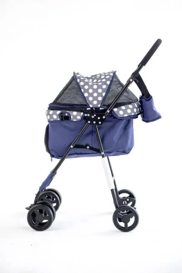 Perez Cat & Dog Stroller Navy Blue, 42x63x89cm - 2