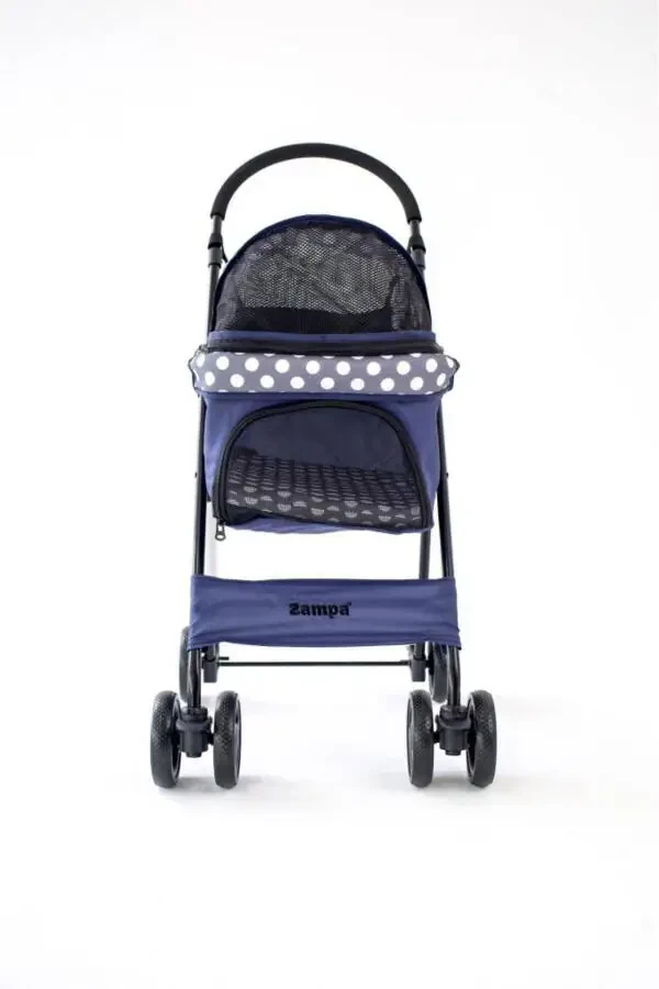 Perez Cat & Dog Stroller Navy Blue, 42x63x89cm - 6