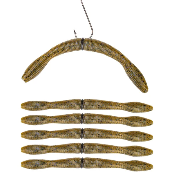 Perfection Lures Dudley's Pre-Rigged Soft Plastics Bass Fishing Kit - 4