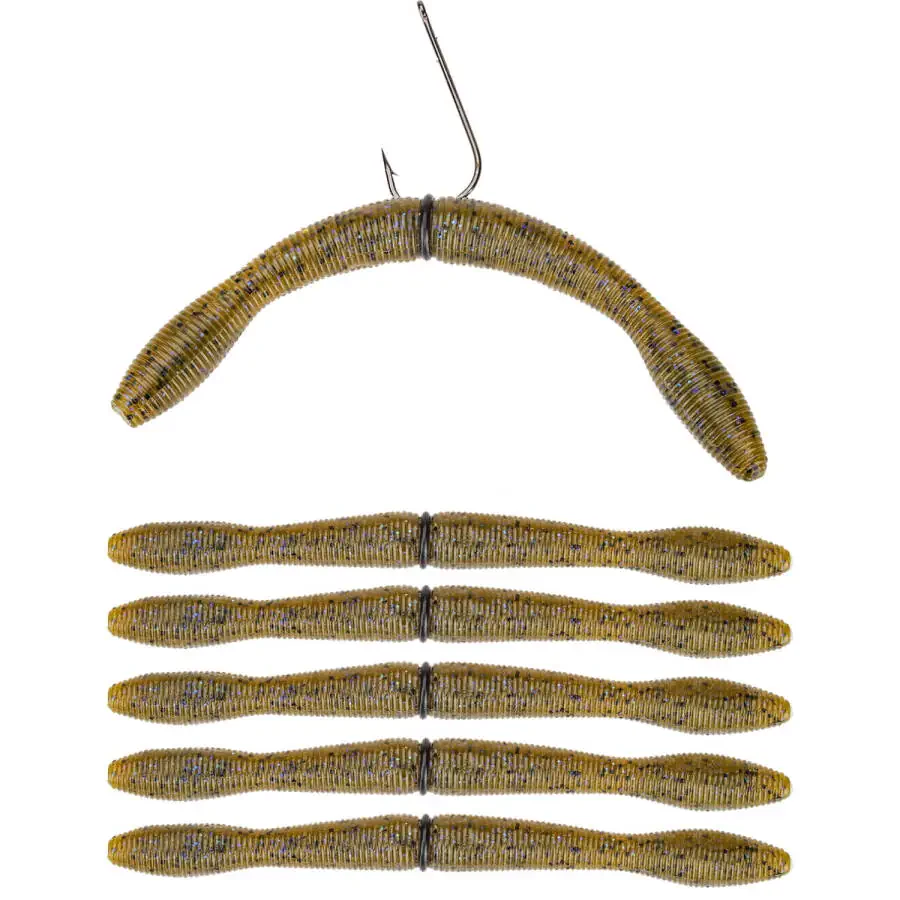 Perfection Lures Dudley's Pre-Rigged Soft Plastics Bass Fishing Kit - 4