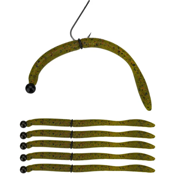 Perfection Lures Dudley's Pre-Rigged Soft Plastics Bass Fishing Kit - 5