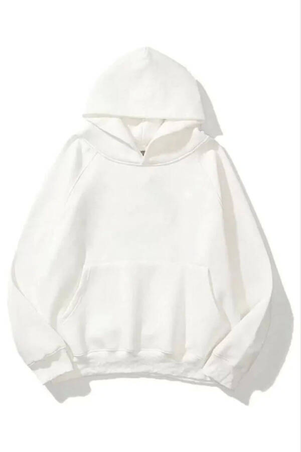 PerfectMatch 3 Thread Cotton Unisex Hooded Sweatshirt - White - 1