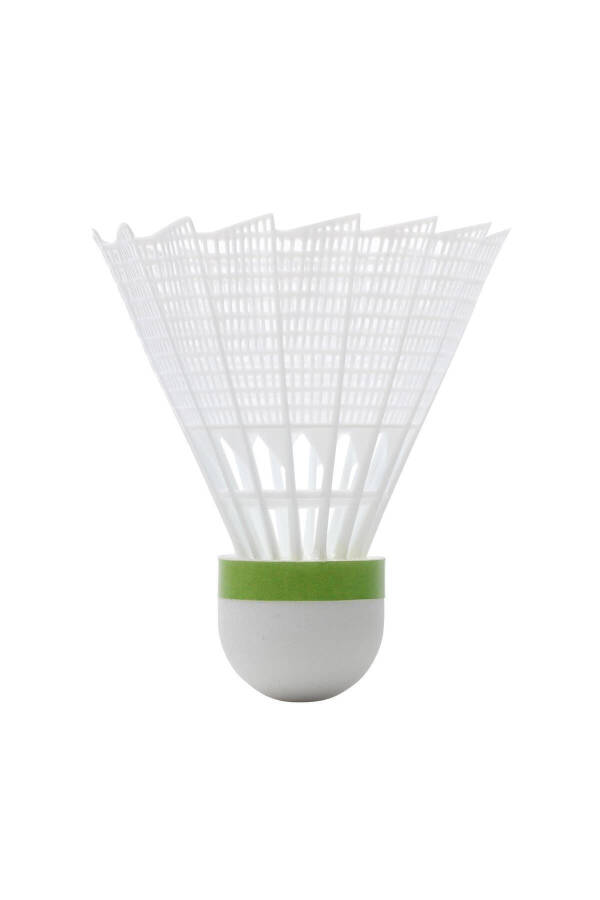 Perfly Plastic Badminton Shuttlecock - Medium Size - 6 Pack - White - Psc 100 - 18