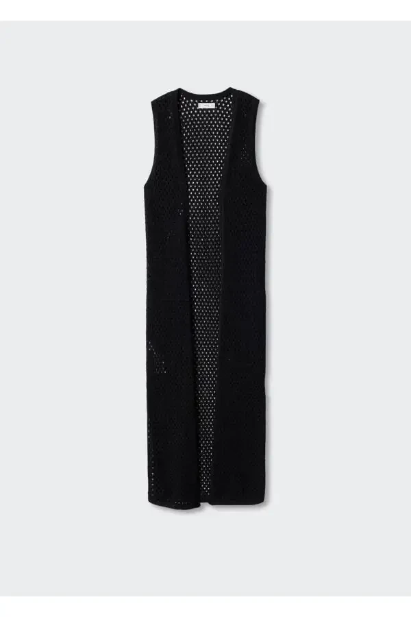 Perforated Cotton Vest - 3