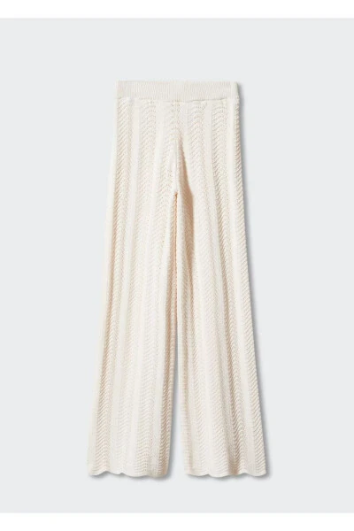 Perforated Knitted Trousers - 3