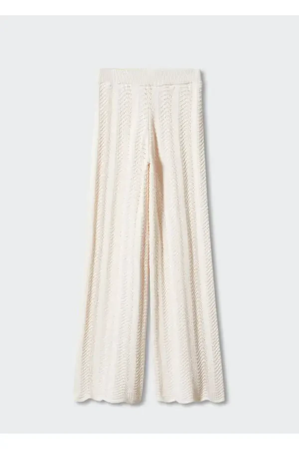 Perforated Knitted Trousers - 3