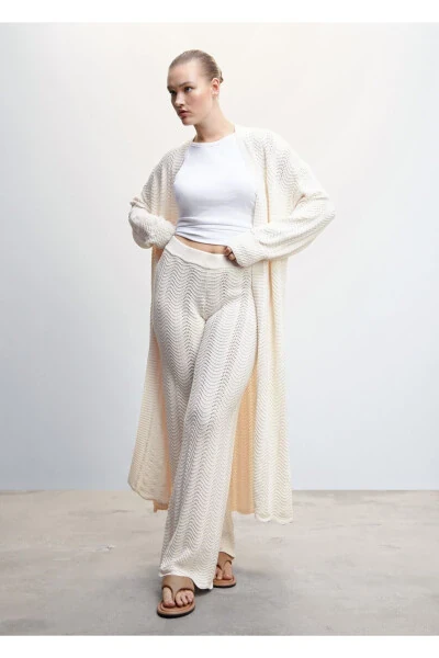 Perforated Knitted Trousers - 7