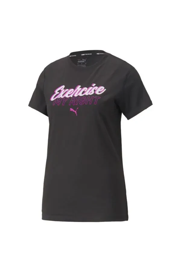 Performance Empowerment Slogan (eversculpt Connection) Women's Black Training T-Shirt - 521630-0 - 1