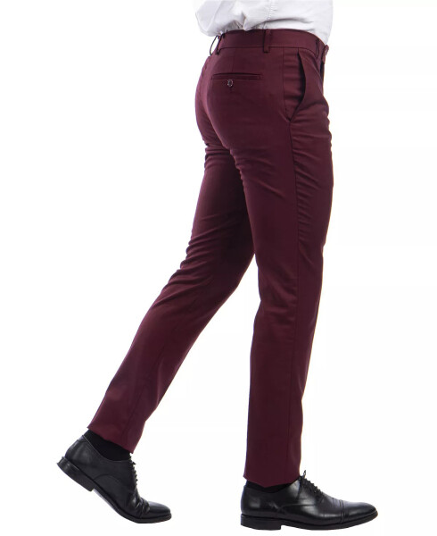 Performance Men's Stretch Dress Pants Burgundy - 4