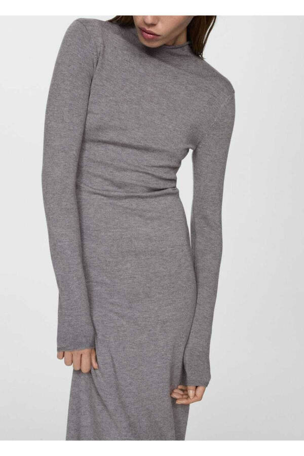 Perkins Collar Knit Dress - 7