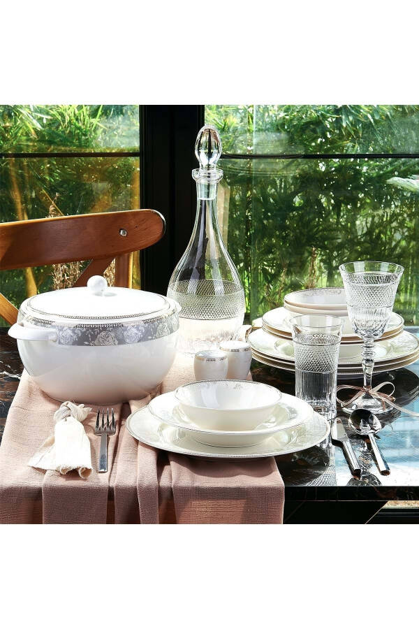 Perla Collection 60 Piece A8370 Round Dinner Set - 1