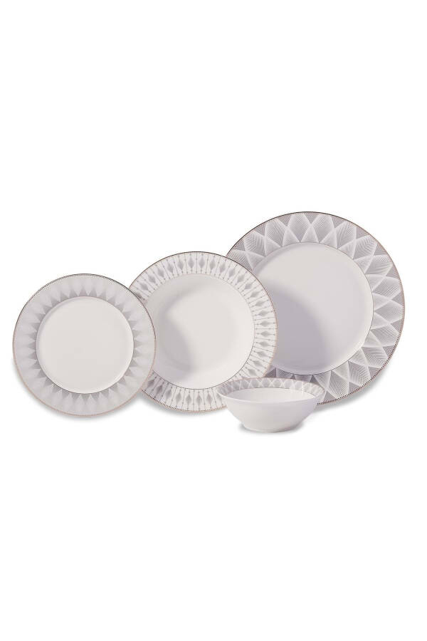 Perla Collection 60 Piece A8375 Round Dinner Set - 1