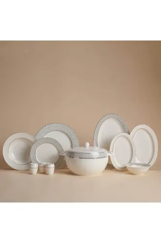 Perla Collection 60 Piece Dinner Set A8362 - 1