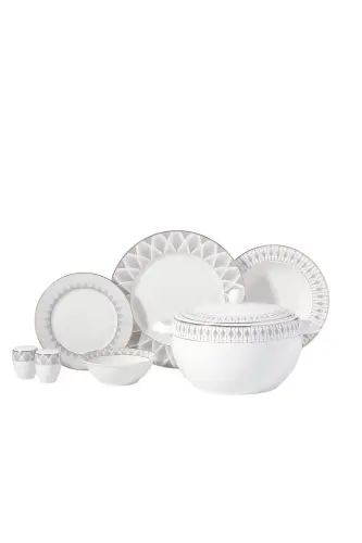 Perla Collection 60 Parça Yuvarlak Yemek Takımı A8375 - 1