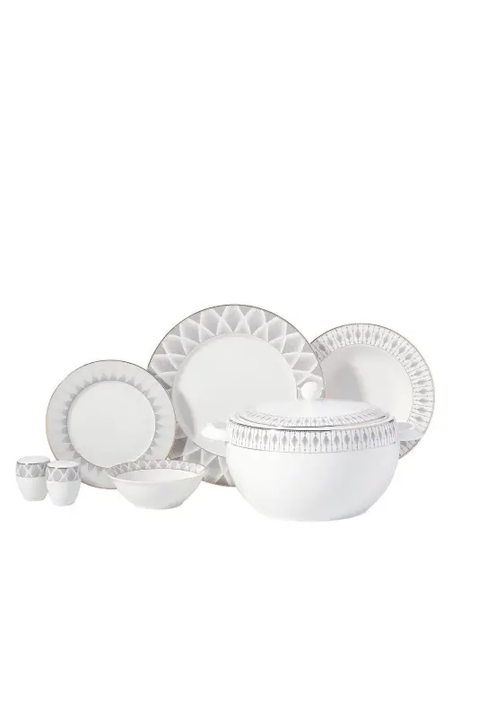 Perla Collection 60 Parça Yuvarlak Yemek Takımı A8375 - 1