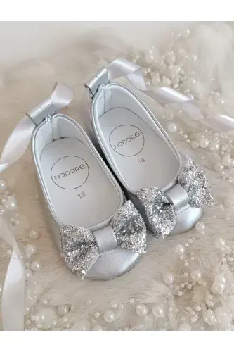 Perla Kumush Haqiqiy Teri Bebek Makosin Babet Oyoq Kiyim-Kumush - 1