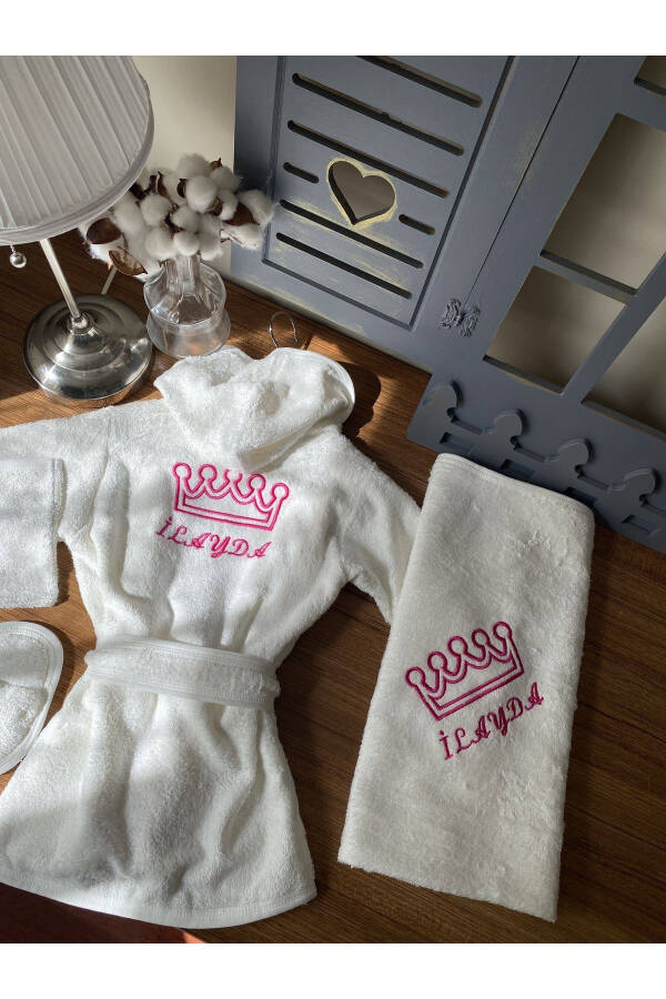 Personalized Baby Towel Robe Set 0-3 Years - 3