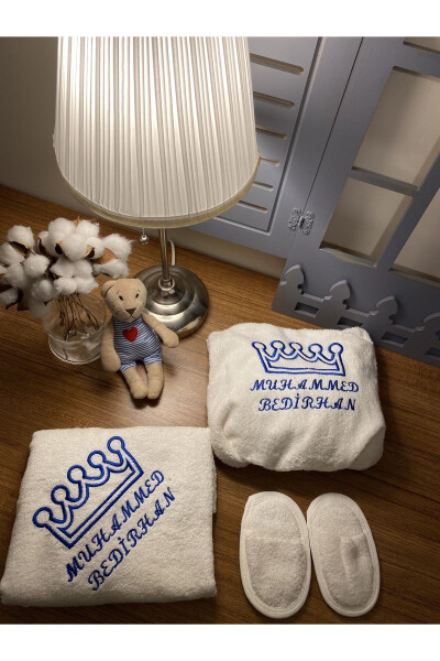 Personalized Baby Towel Robe Set 0-3 Years - 5